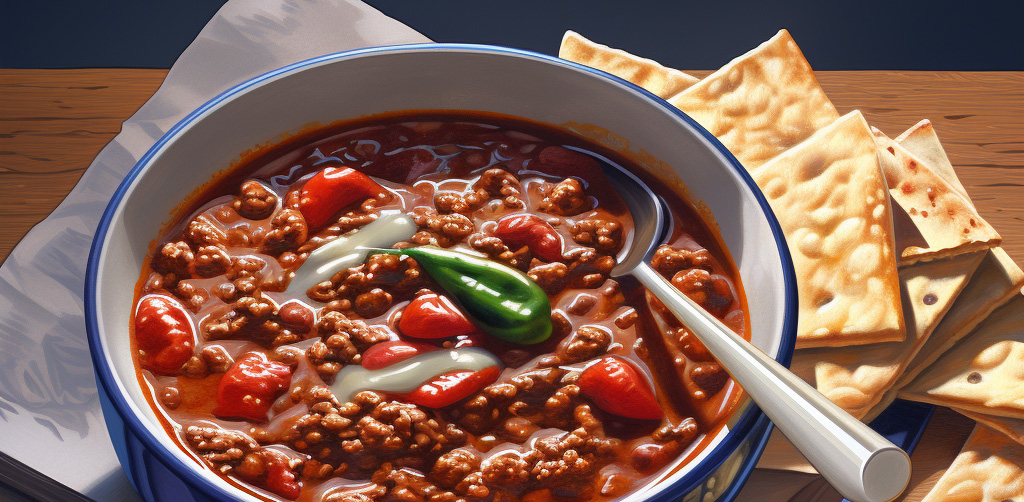 a bowl of chili