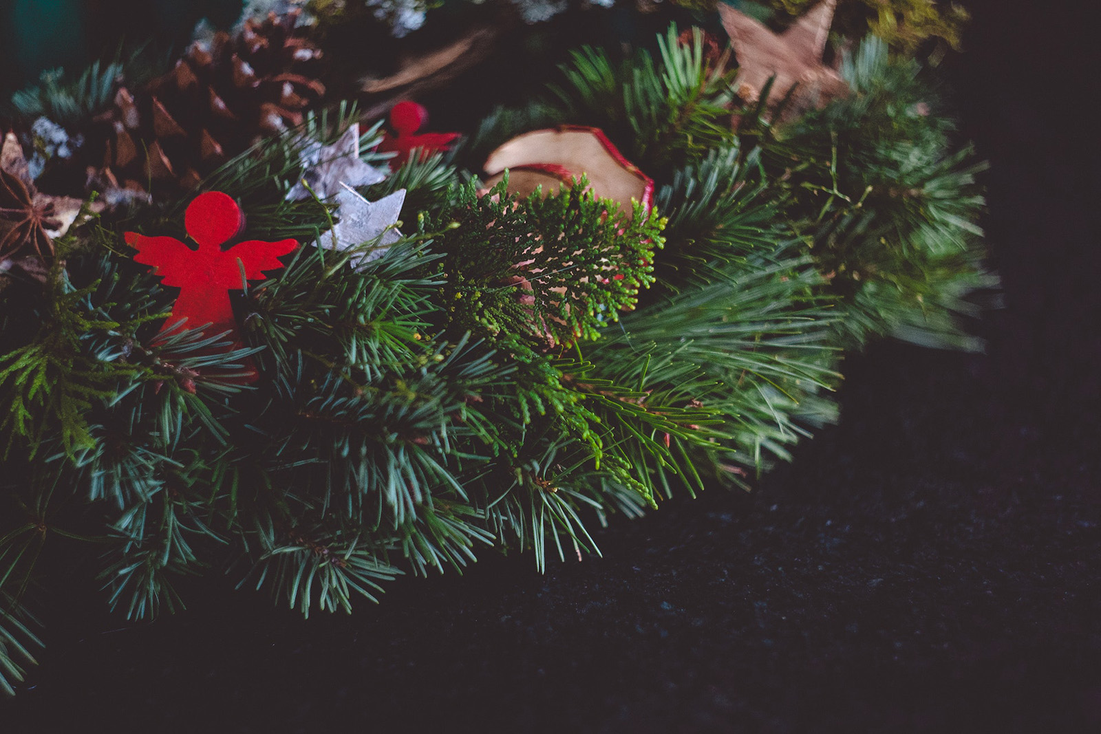 a holiday wreath